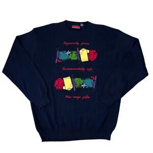 Vintage Pivot Rules Embroidered 'Free Range Golfer' Golf Sweater (Sz XL)